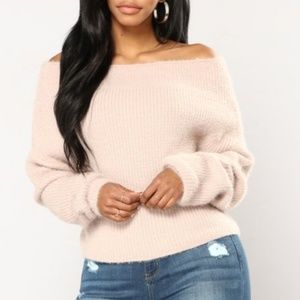 Off the shoulder sweater